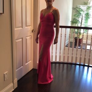 Hot Pink Long Dress Prom